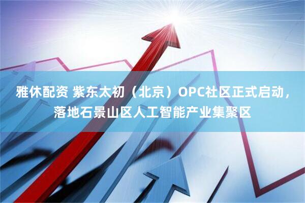 雅休配资 紫东太初（北京）OPC社区正式启动，落地石景山区人工智能产业集聚区