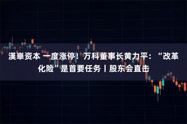 漢崋资本 一度涨停！万科董事长黄力平：“改革化险”是首要任务丨股东会直击