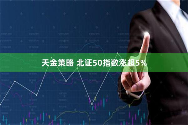 天金策略 北证50指数涨超5%